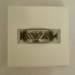 NWT BP “Mountain High” Titanium and Whiskey Men’s Ring ~ SZ 8